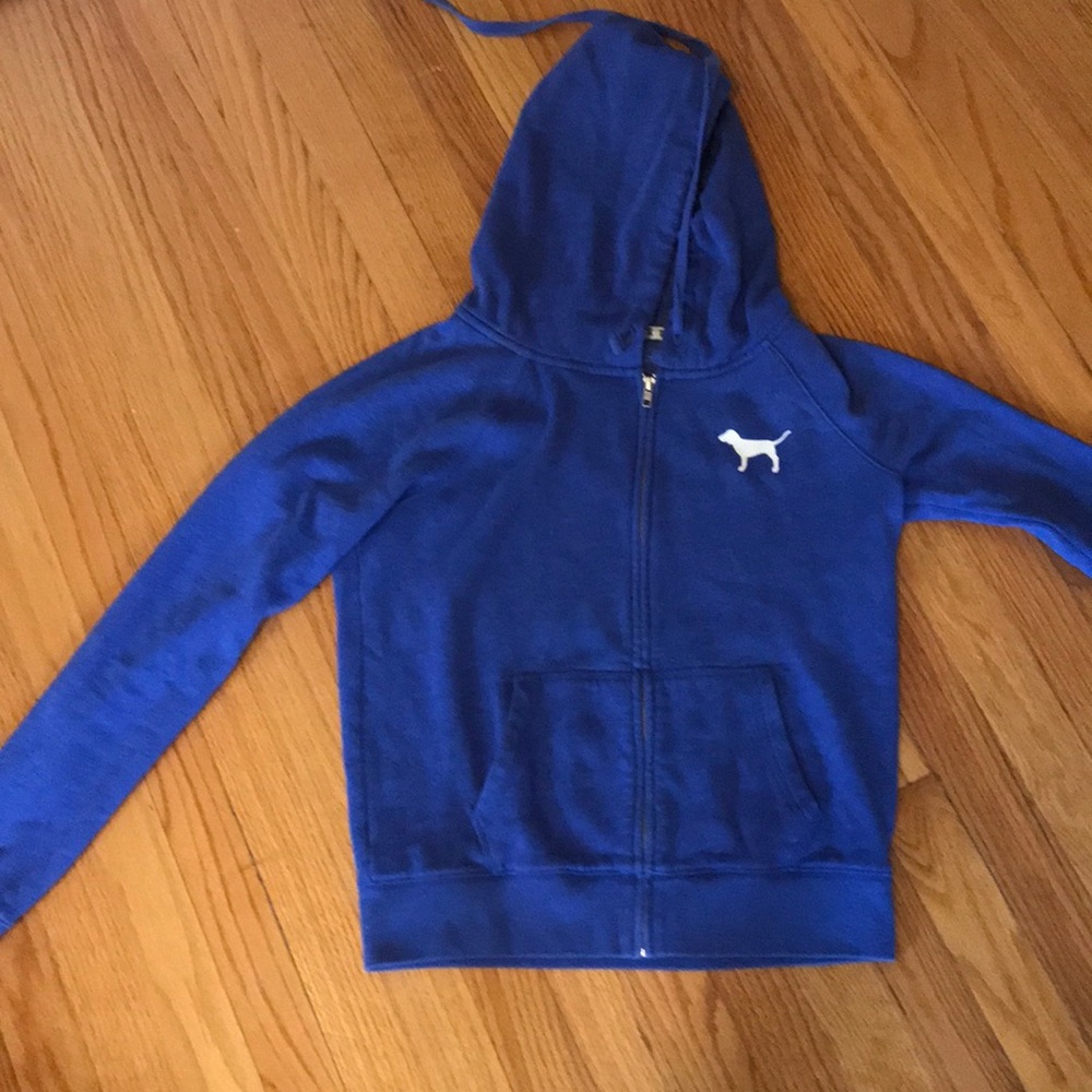 Victoria secret PINK royal heather blue hoodie